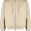 Jacquemus Clay organic-cotton Zip Hoodie Neutrals Maison-Kitsune Men Hoodies