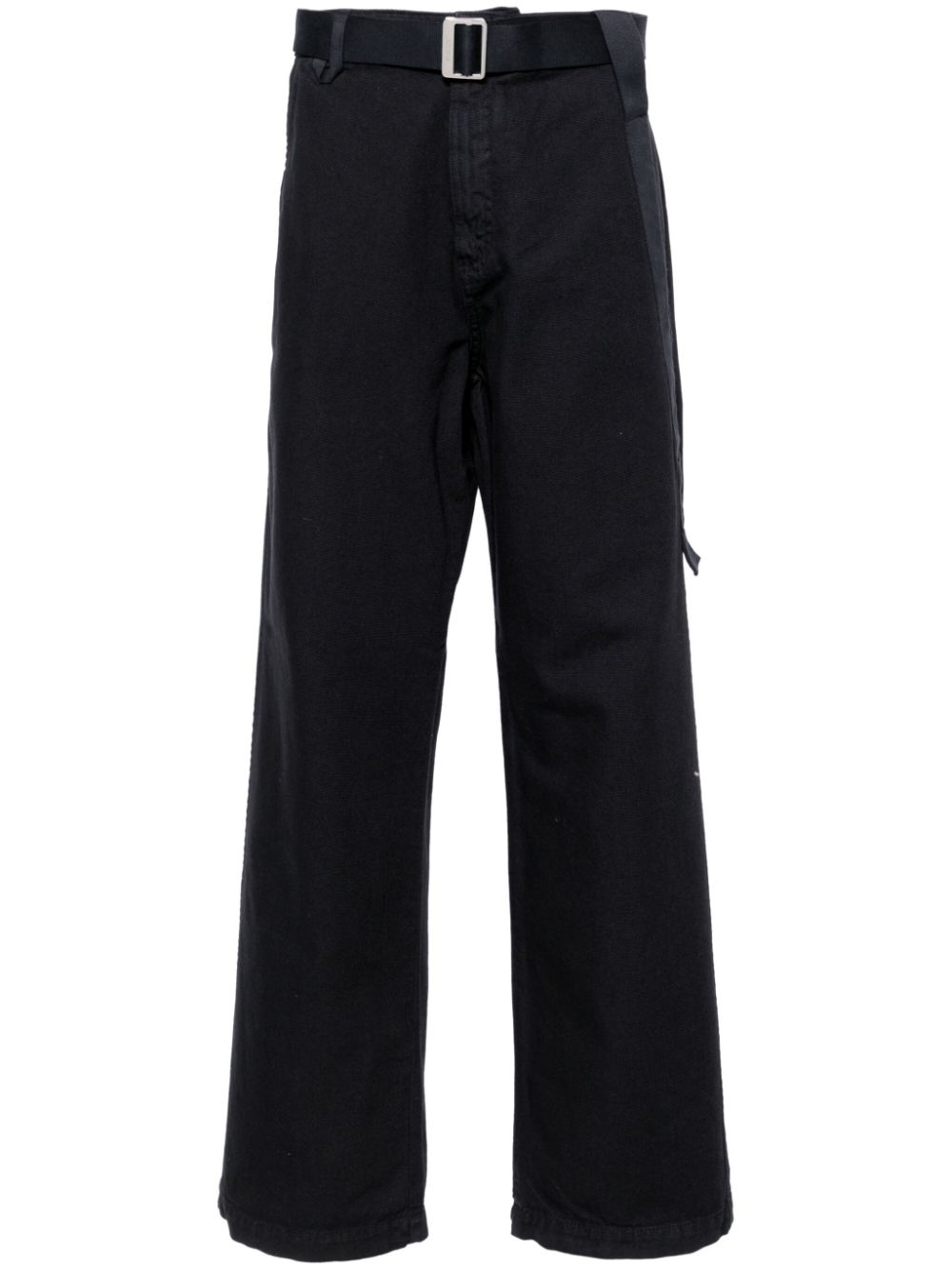 Jacquemus Le Pantalon Marrone wide-leg Trousers Black Maison-Kitsune Men Wide Leg Pants
