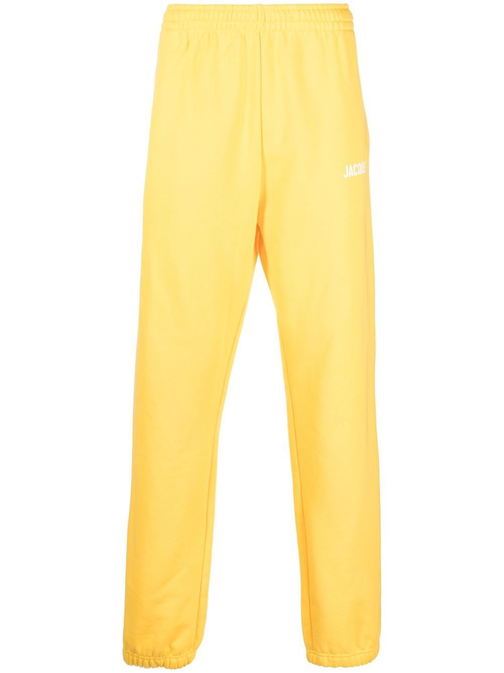 Jacquemus logo-print Organic Cotton Track Pants Yellow Maison-Kitsune Men Sweatpants