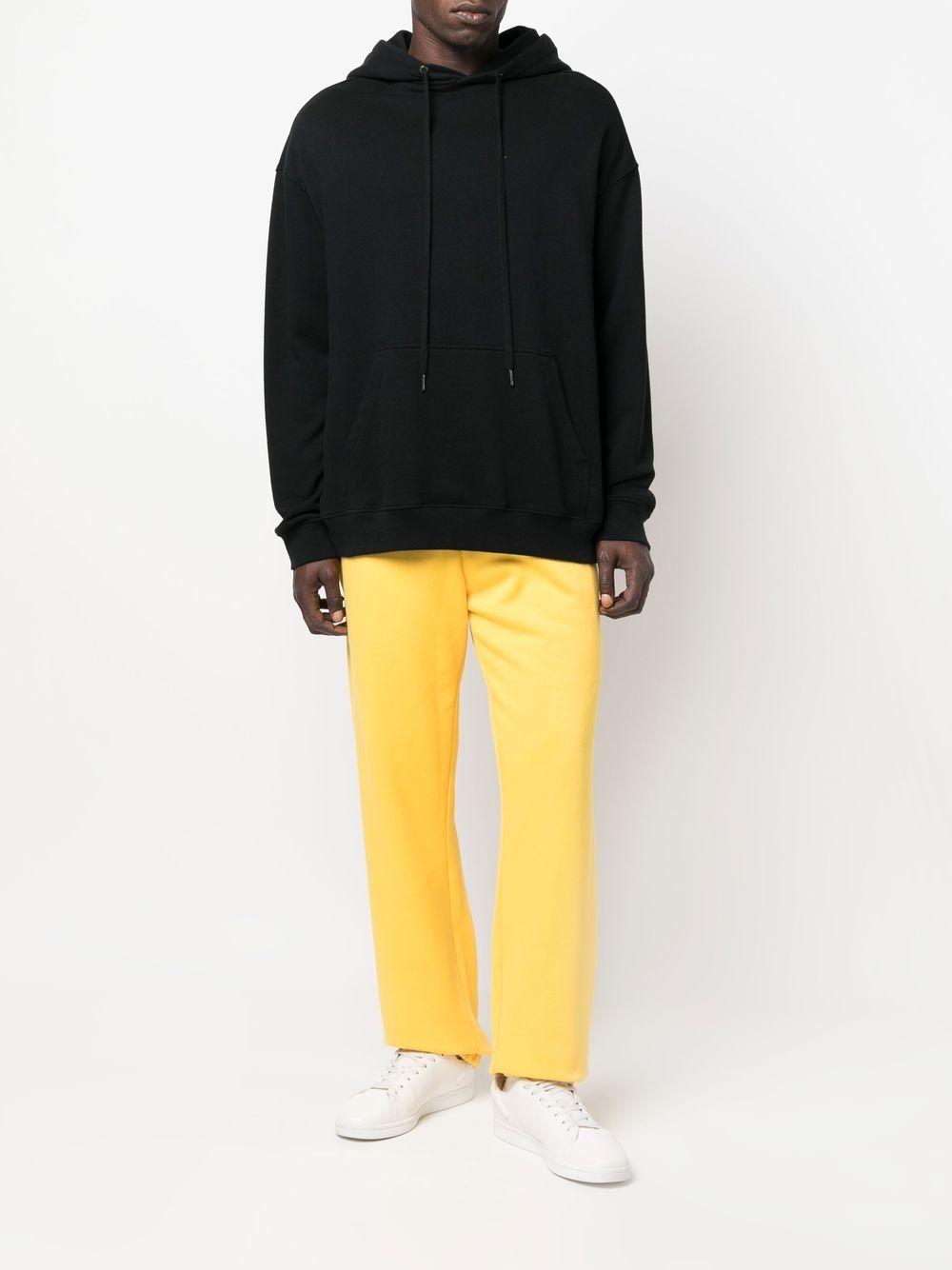 Jacquemus logo-print Organic Cotton Track Pants Yellow Maison-Kitsune Men Sweatpants