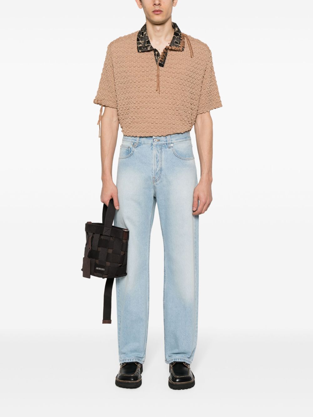 Maison-Kitsune Jacquemus Le De Nîmes Droit straight-leg Jeans Blue Men Regular & Straight-Leg Jeans