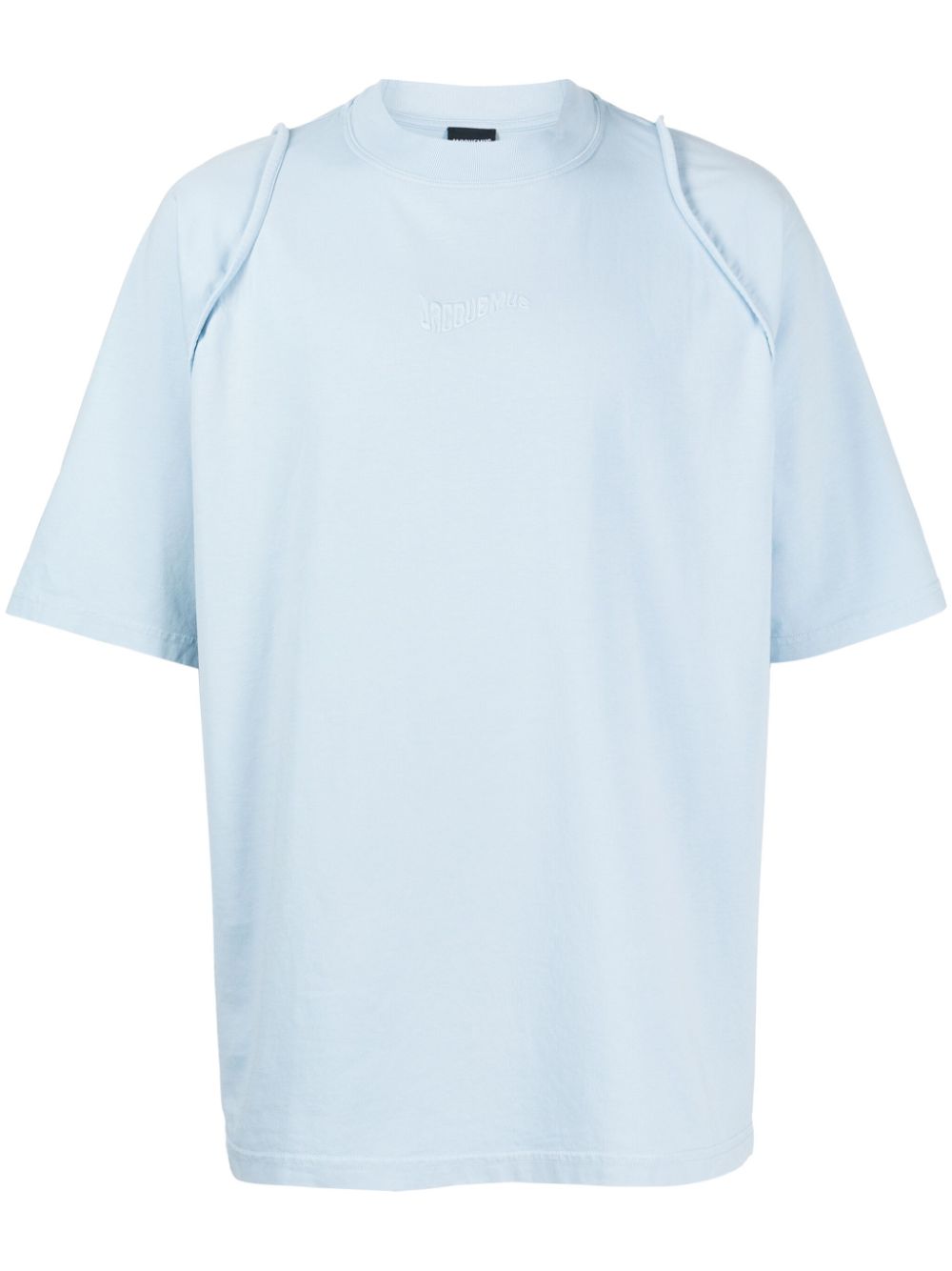 Jacquemus Le Camargue logo-embroidered T-shirt Blue Men T-Shirts Maison-Kitsune