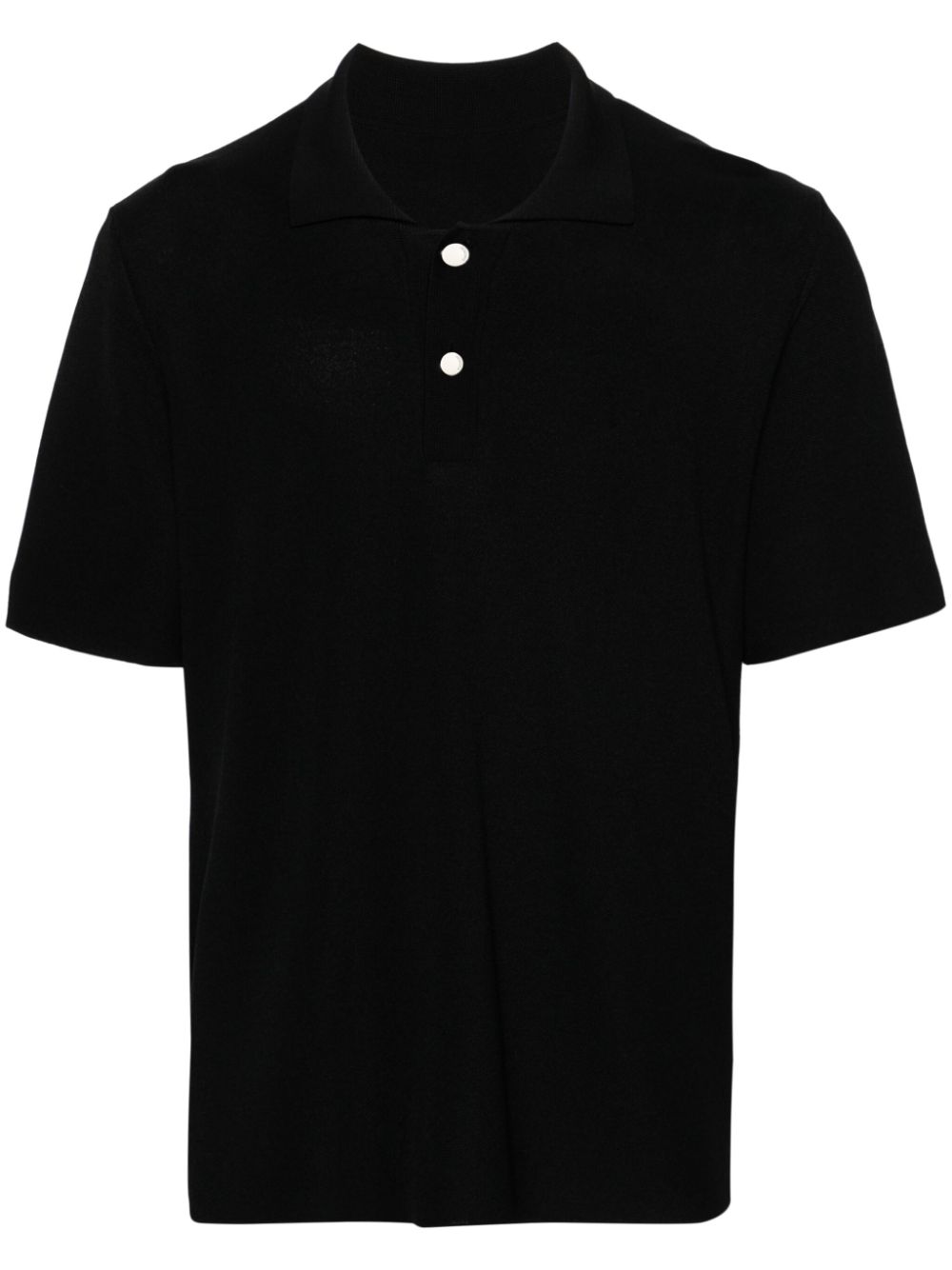 Jacquemus Le Polo Maille Knitted Polo Top Black Men Polo Shirts Maison-Kitsune