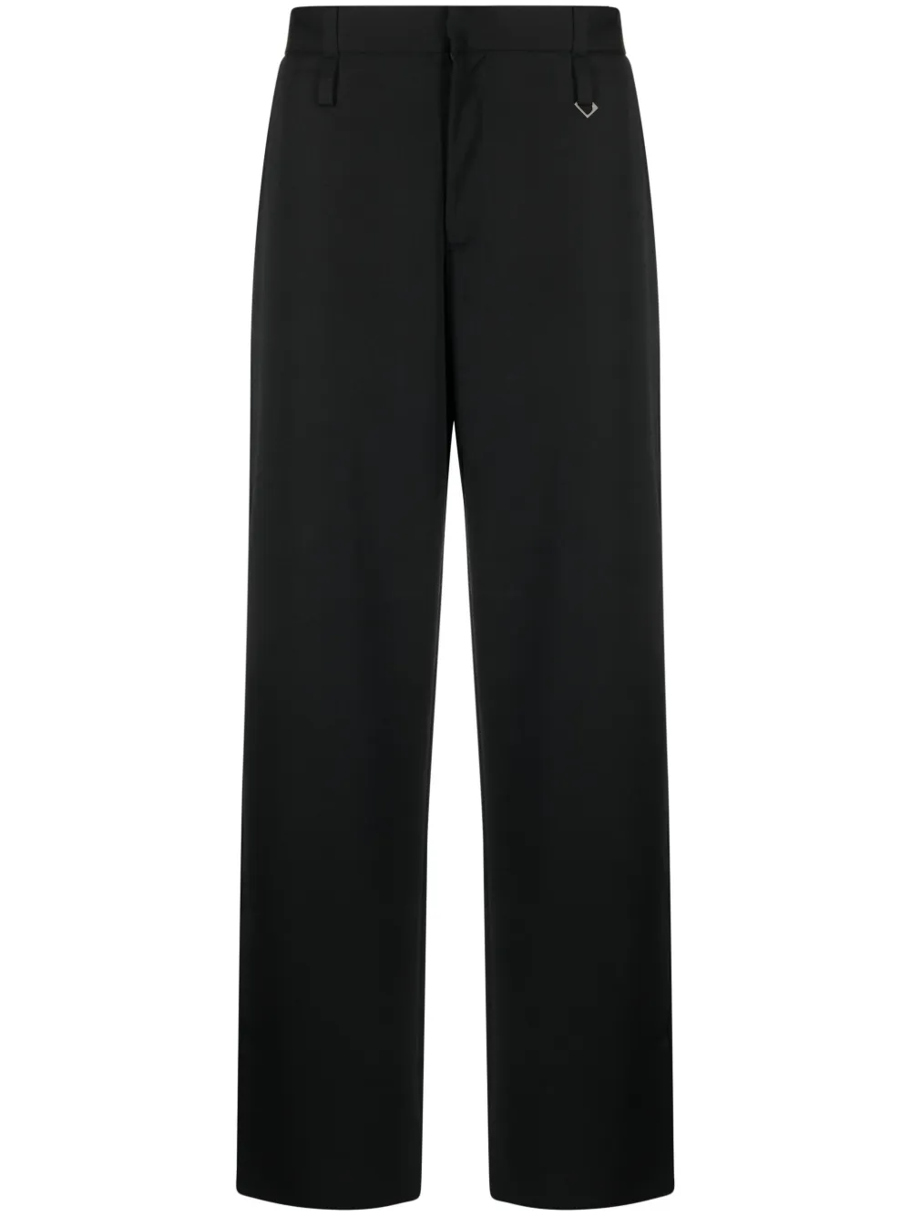 Jacquemus Piccini Virgin Wool Trousers Black Maison-Kitsune Men Wide Leg Pants