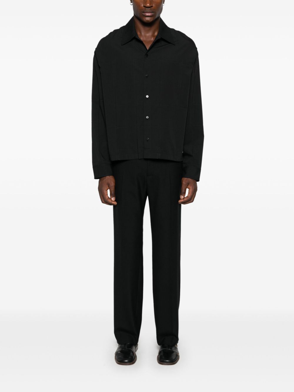 Maison-Kitsune Jacquemus La Chemise Corto Shirt Black Men Shirts