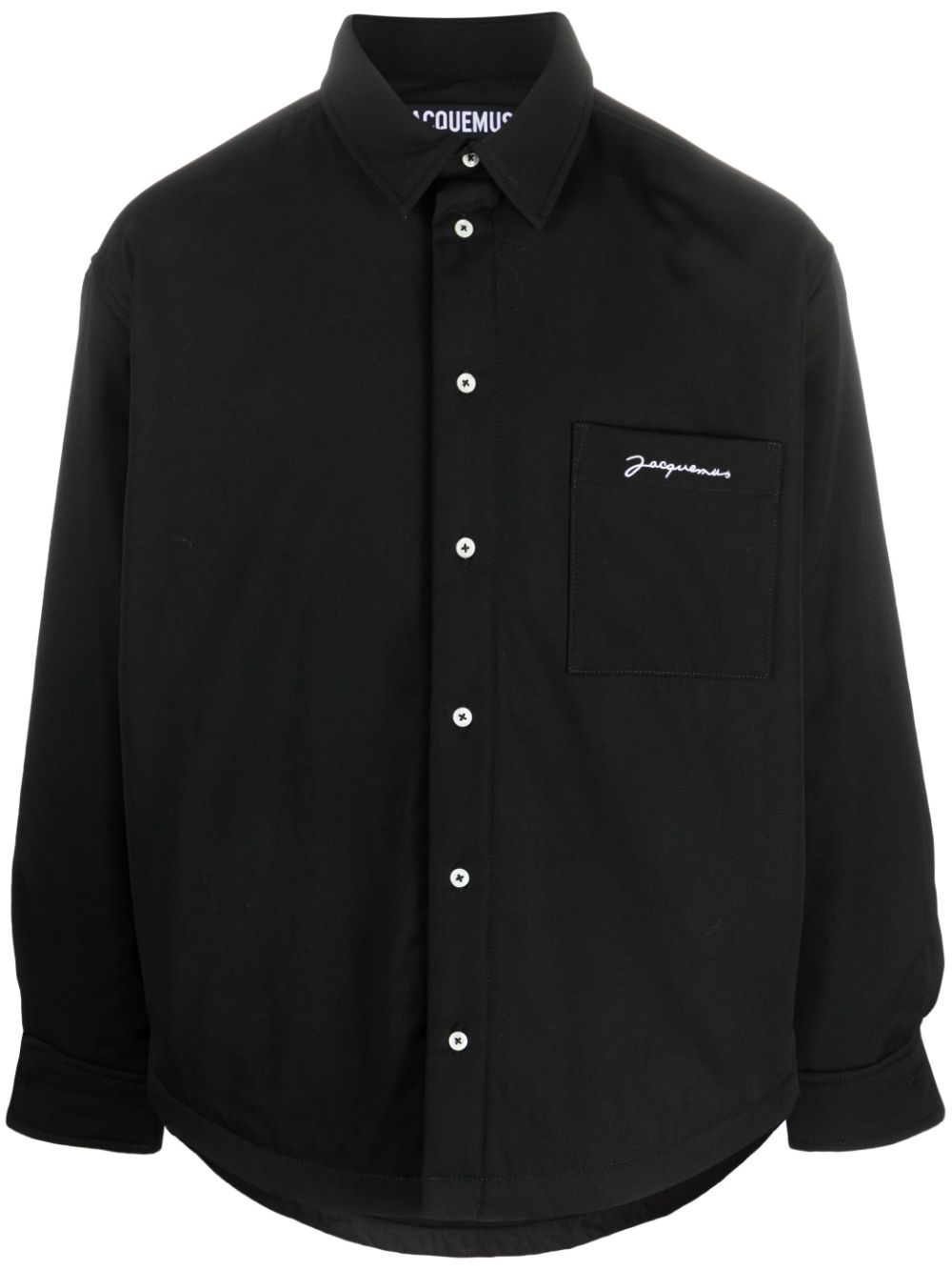 Jacquemus La Chemise Boulanger Shirt Jacket Black Men Shirts Maison-Kitsune