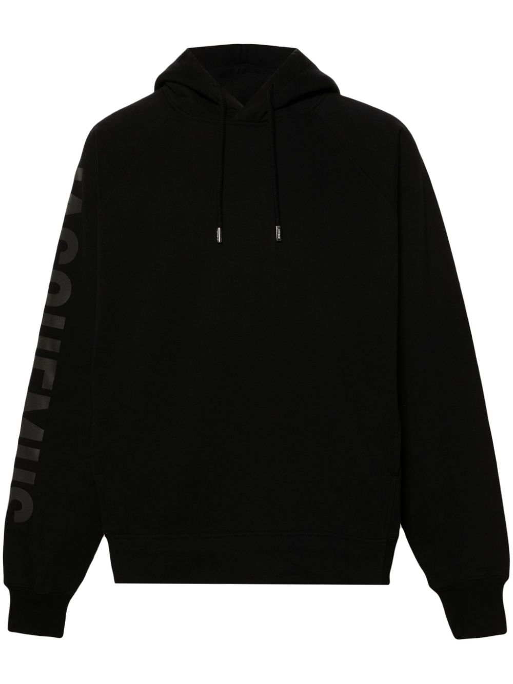 Maison-Kitsune Jacquemus Le Hoodie Typo Cotton Top Black Men Hoodies