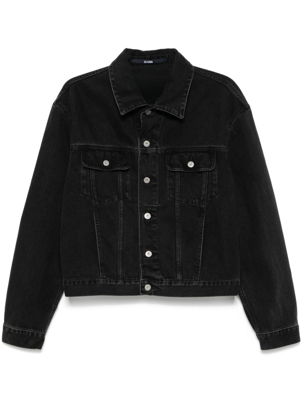 Maison-Kitsune Jacquemus La Veste de-Nîmes Denim Jacket Black Men Denim Jackets