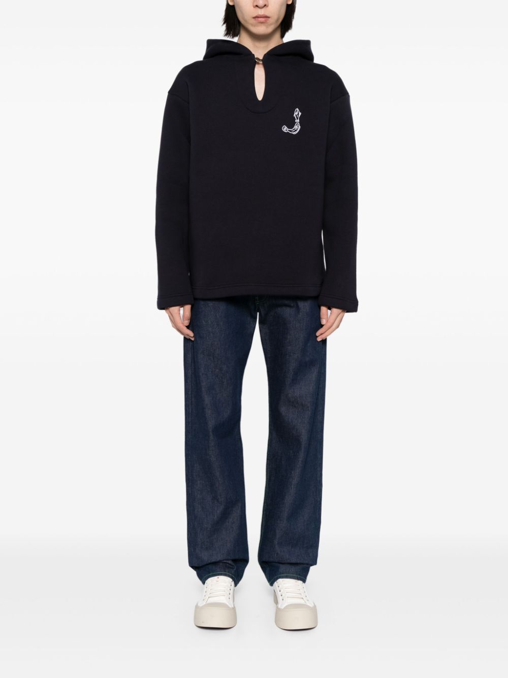 Men Hoodies Maison-Kitsune Jacquemus Le Merù Hoodie Blue