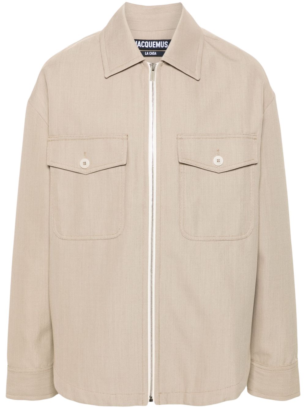 Jacquemus Le Blouson Montaigne Jacket Neutrals Men Shirt Jackets Maison-Kitsune
