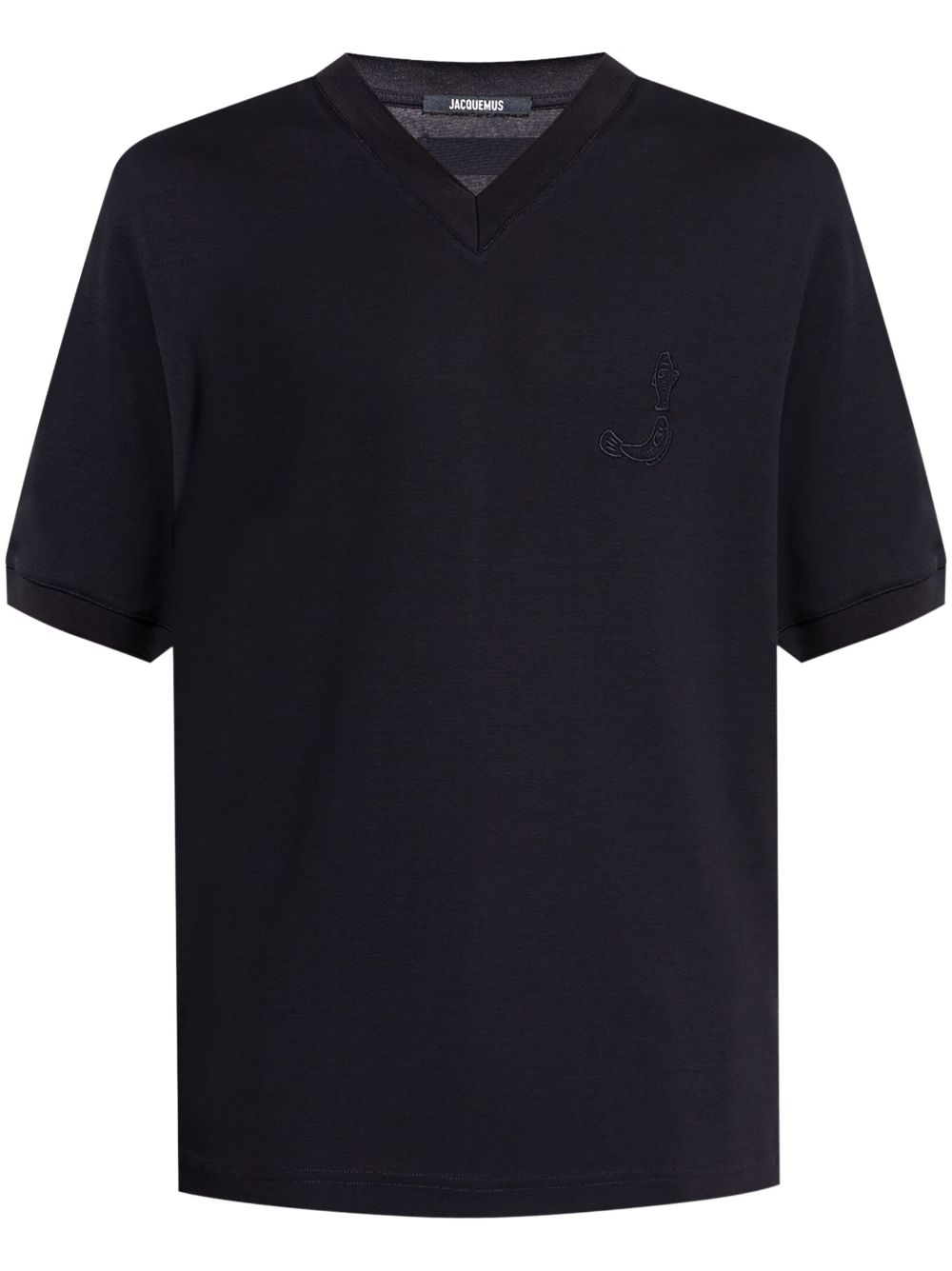 Jacquemus Le Merù T-shirt Blue Men T-Shirts Maison-Kitsune