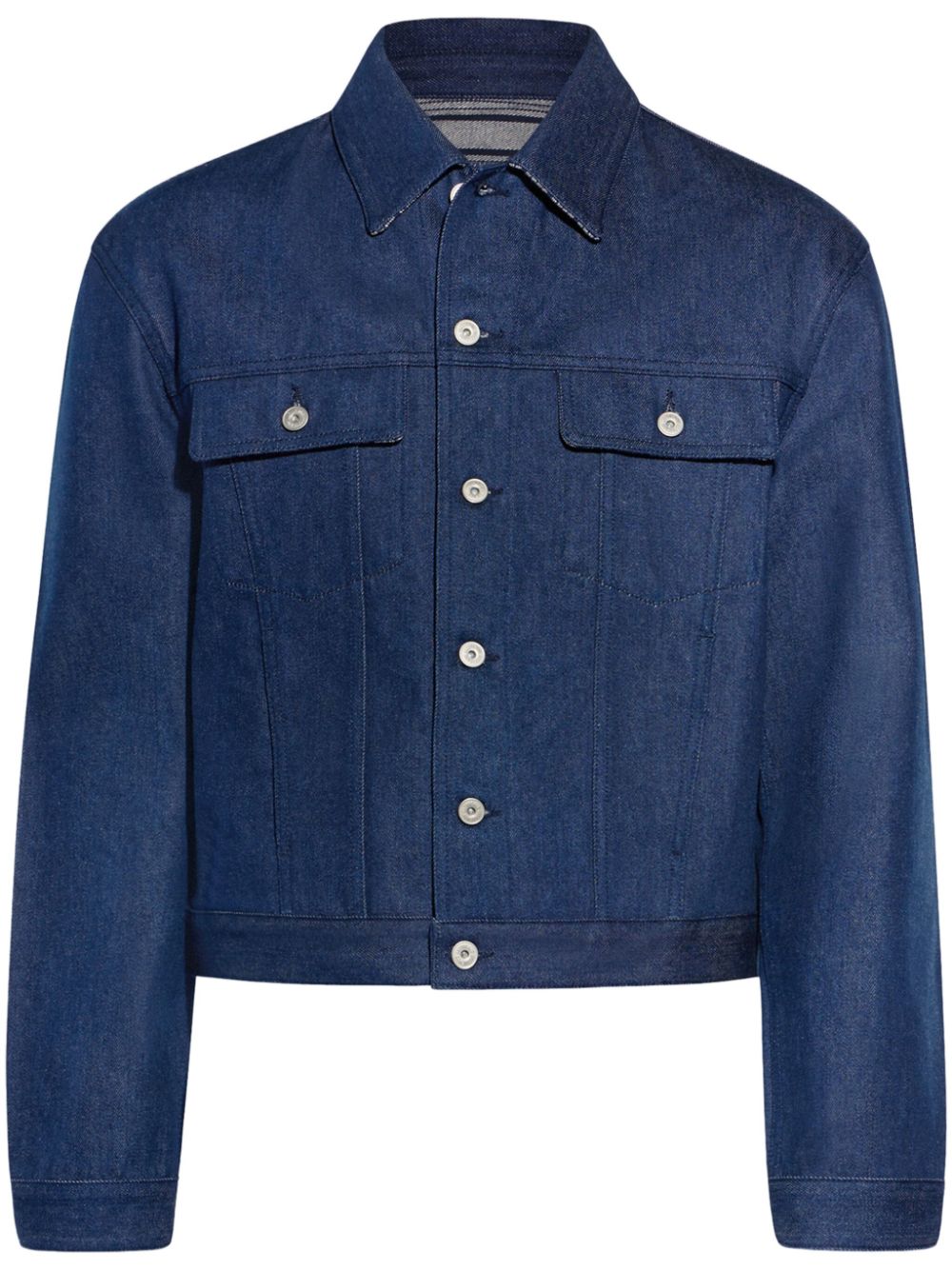 Jacquemus La Veste De-Nimes Jacket Blue Men Denim Jackets Maison-Kitsune