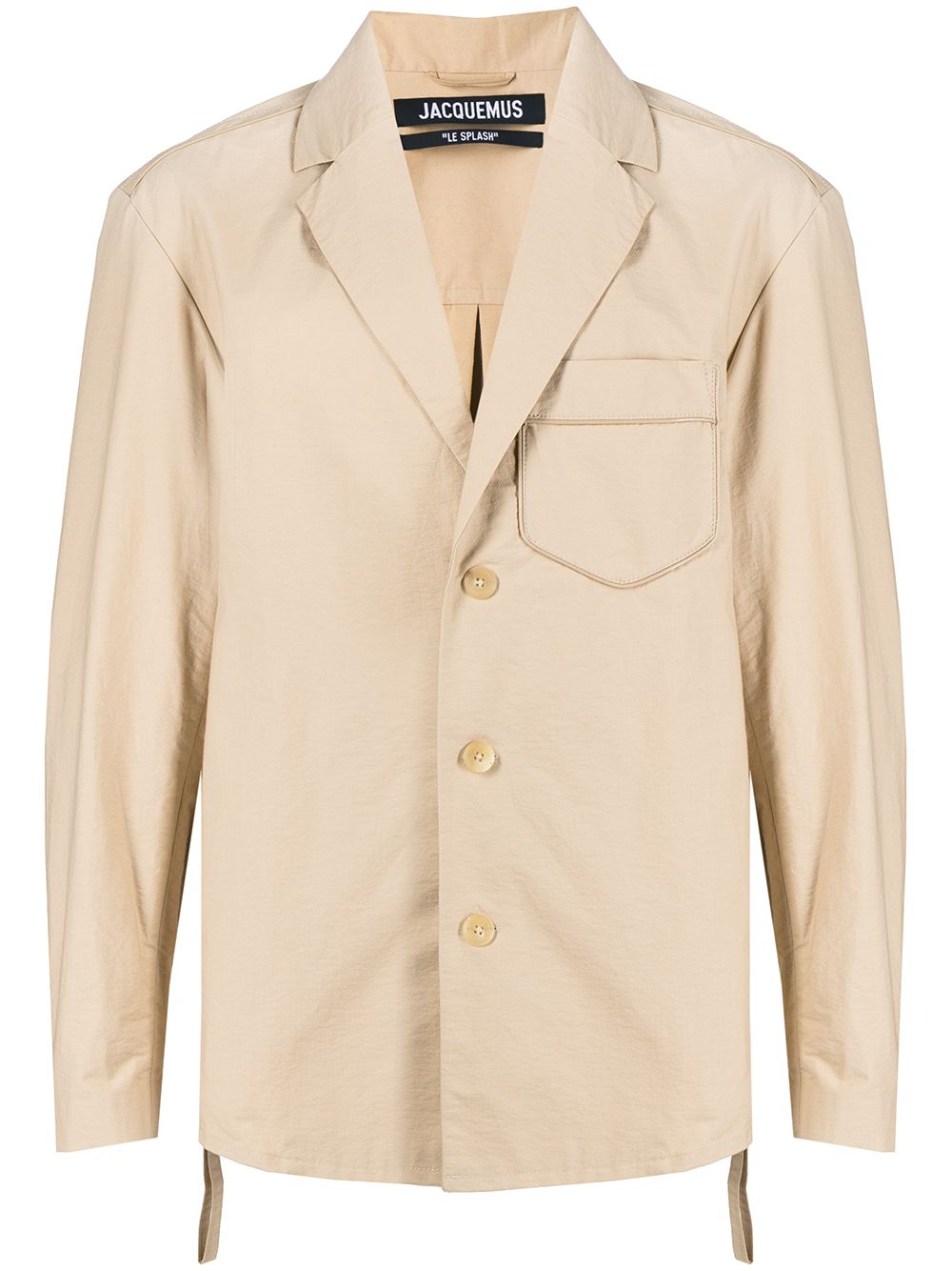 Jacquemus single-breasted Cotton Blazer Brown Men Blazers Maison-Kitsune