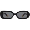 Maison-Kitsune Jacquemus The Rond Carré Sunglasses Black Men Sunglasses
