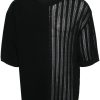 Maison-Kitsune T-Shirts Men Jacquemus Le Haut Juego Knitted T-shirt Black