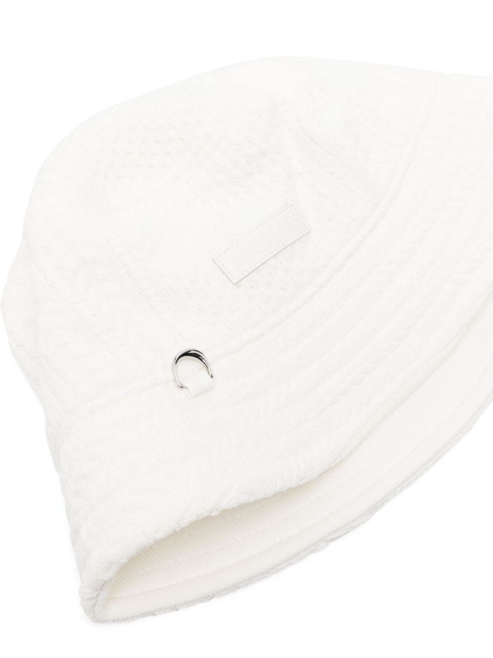 Jacquemus Le Bob Belo Bucket Hat White Maison-Kitsune Men Hats
