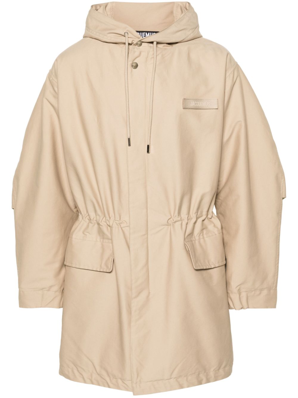 Maison-Kitsune Parkas Men Jacquemus Le Parka Marrone Hooded Coat Brown