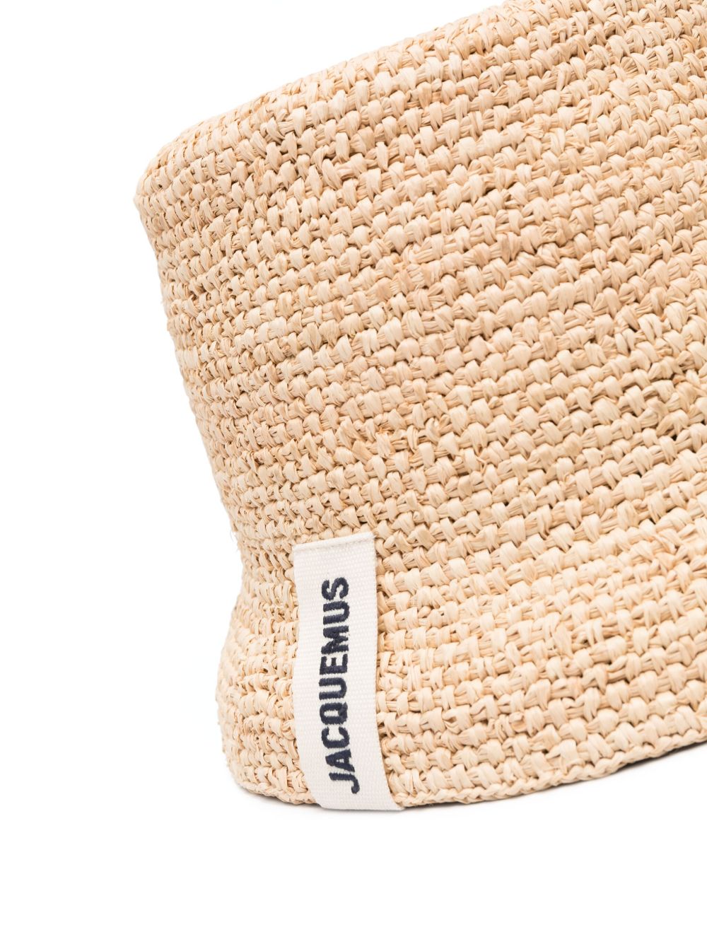 Maison-Kitsune Hats Men Jacquemus Le Bob Raphia Bucket Hat Neutrals