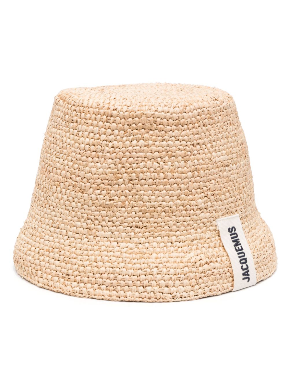 Maison-Kitsune Hats Men Jacquemus Le Bob Raphia Bucket Hat Neutrals