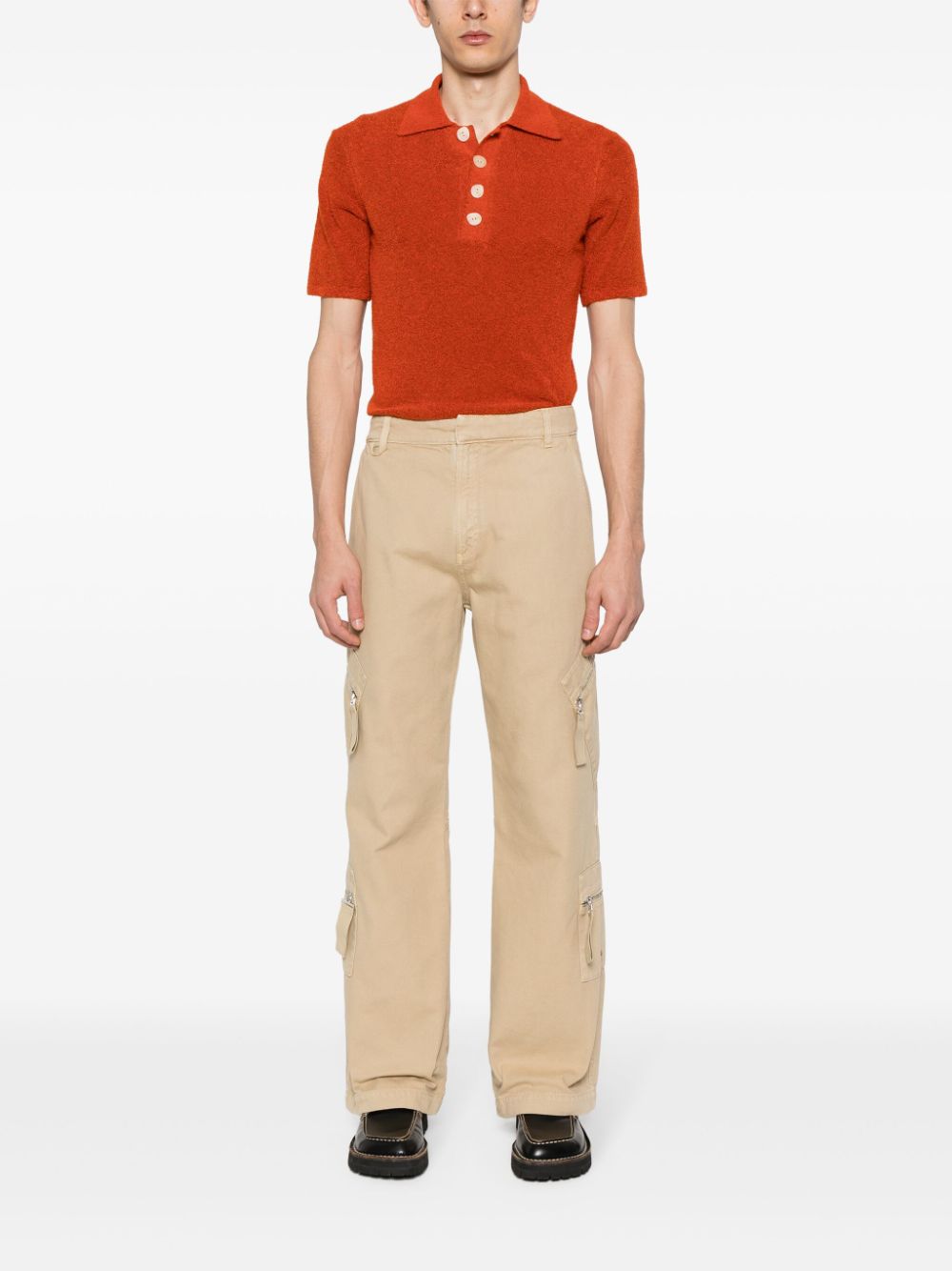 Maison-Kitsune Jacquemus Le Cargo Marrone straight-leg Trousers Neutrals Men Regular-Fit & Straight Leg Pants