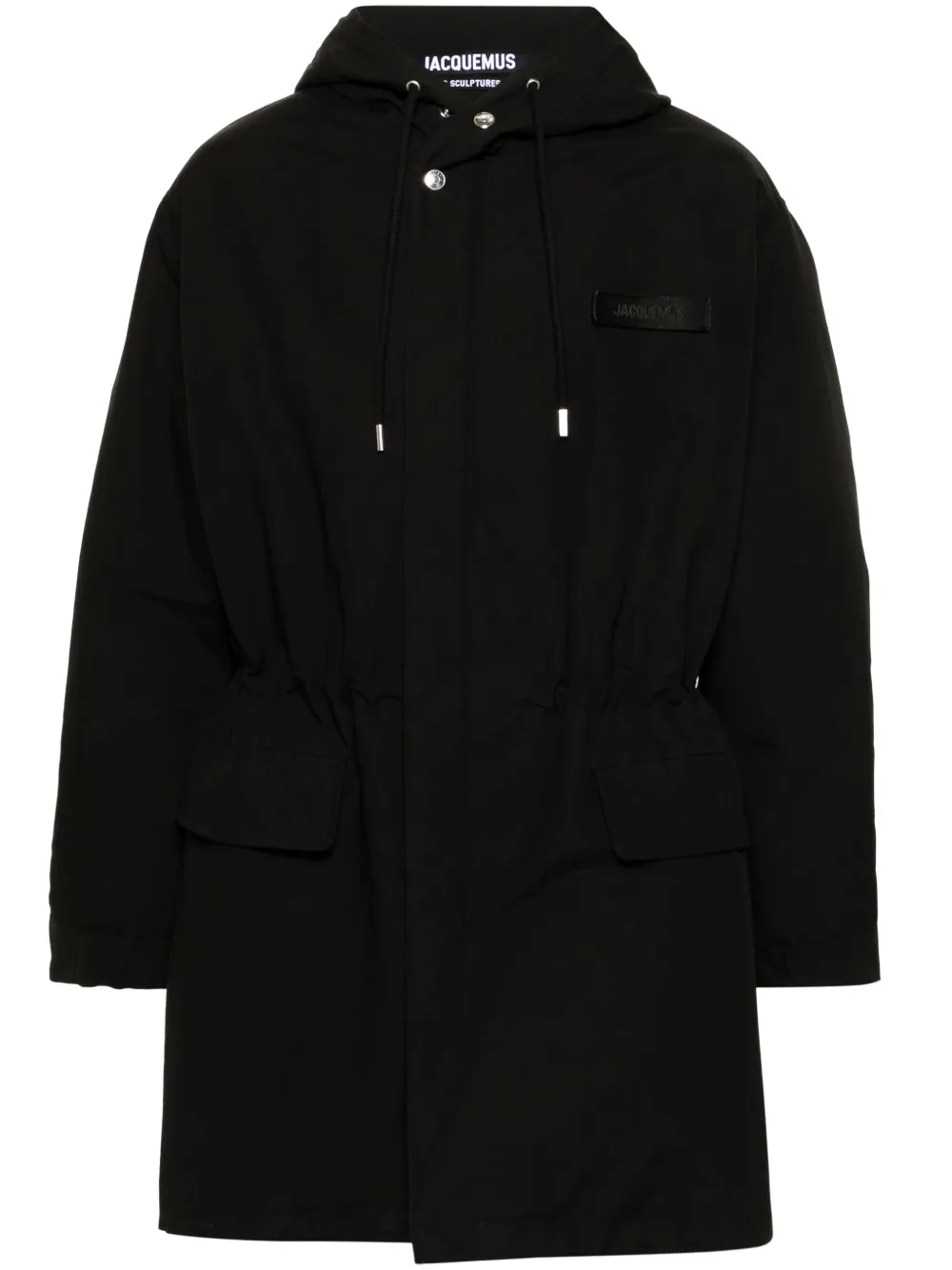 Men Parkas Maison-Kitsune Jacquemus La Parka Marrone Hooded Coat Black