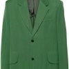 Maison-Kitsune Blazers Men Jacquemus Titolo single-breasted Blazer Green