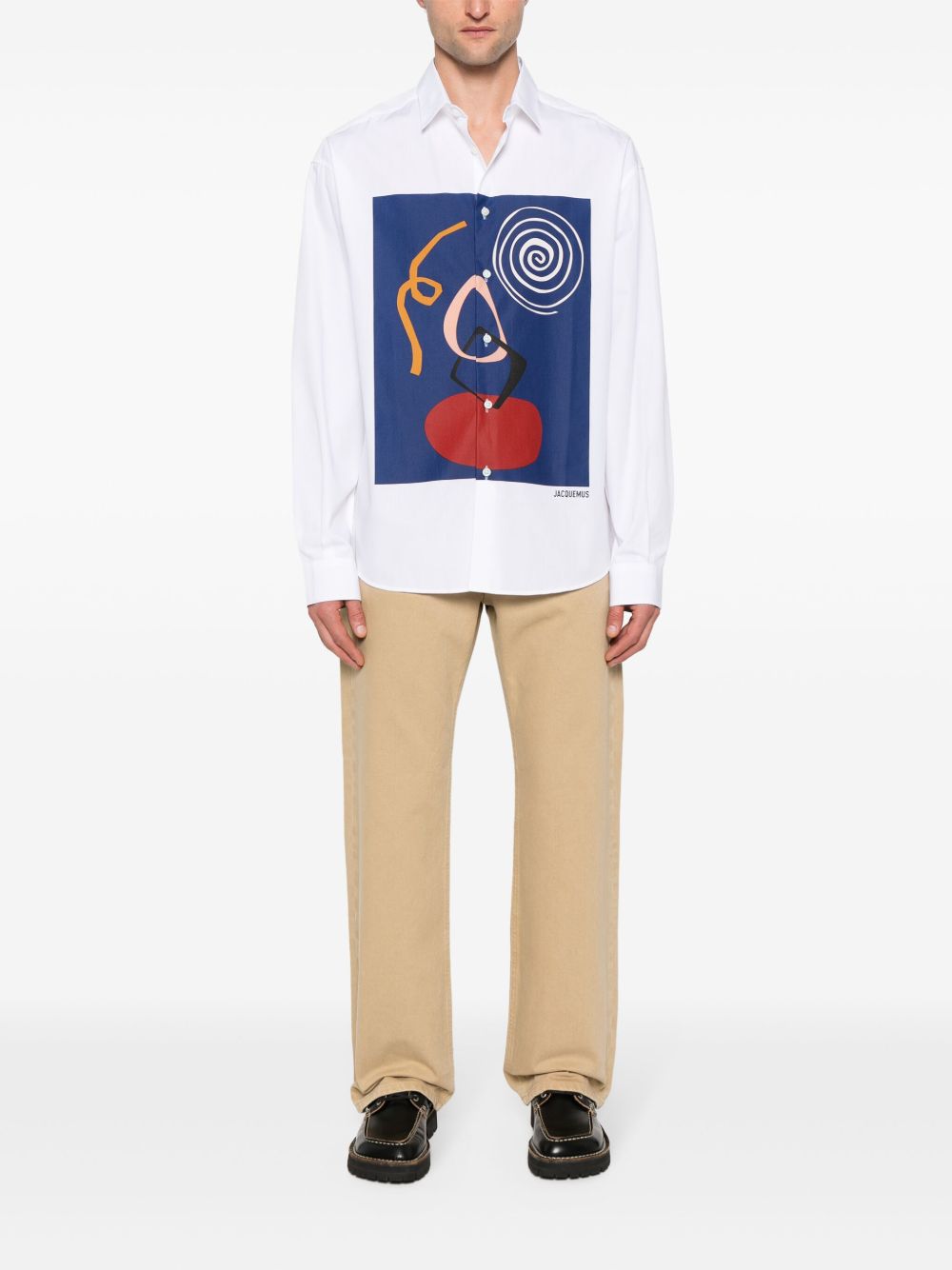 Men Regular & Straight-Leg Jeans Maison-Kitsune Jacquemus Le De Nîmes straight-leg Jeans Neutrals