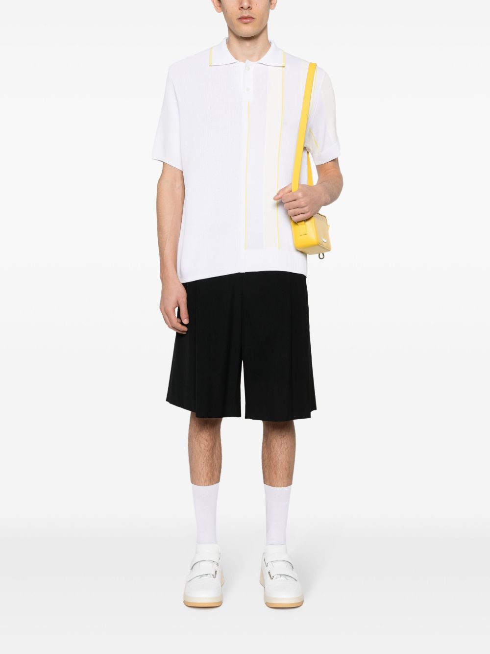 Jacquemus Le Polo Juego Polo Shirt White Men Polo Shirts Maison-Kitsune