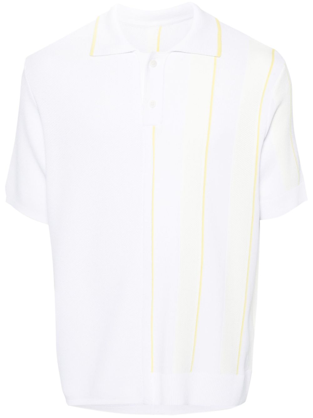 Jacquemus Le Polo Juego Polo Shirt White Men Polo Shirts Maison-Kitsune