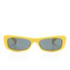 Maison-Kitsune Sunglasses Men Jacquemus Les Lunettes Capri Sunglasses Yellow