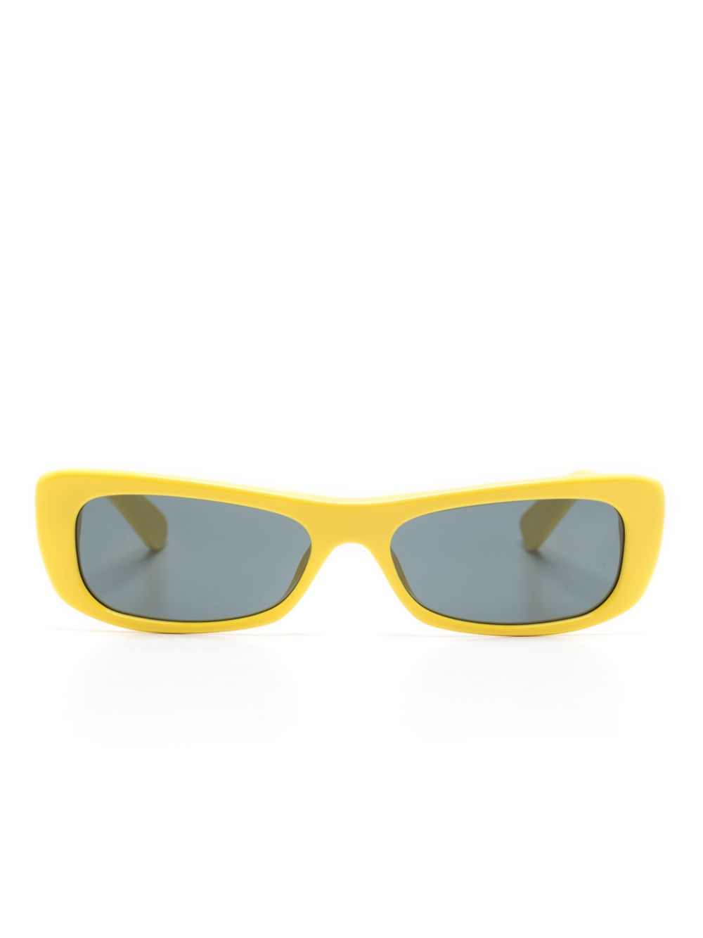 Maison-Kitsune Sunglasses Men Jacquemus Les Lunettes Capri Sunglasses Yellow