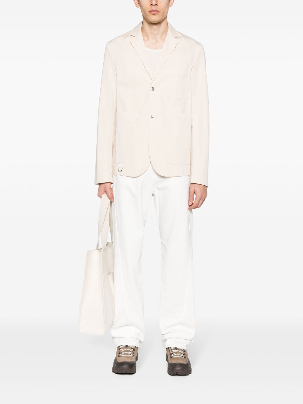 Jacquemus La Veste Jean Canvas Blazer Neutrals Maison-Kitsune Men Blazers
