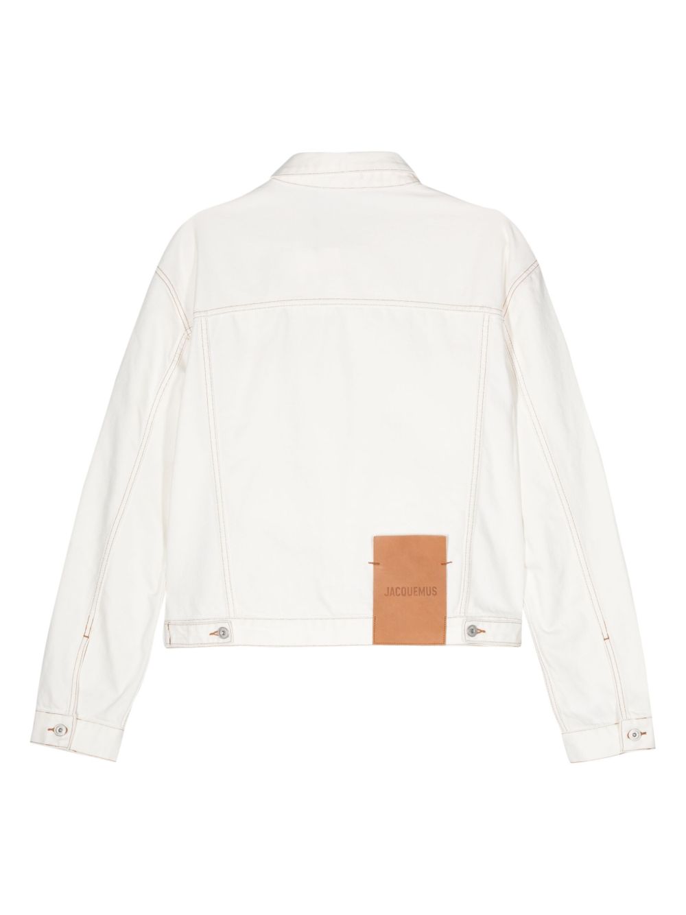 Jacquemus La Veste De-Nîmes Denim Jacket White Men Denim Jackets Maison-Kitsune