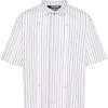 Maison-Kitsune Shirts Men Jacquemus Striped Cotton Shirt White