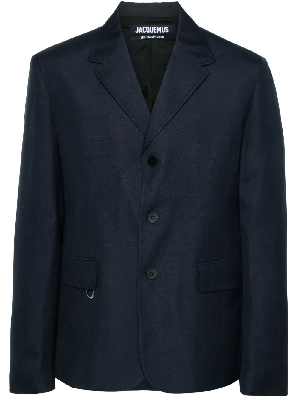 Men Blazers Maison-Kitsune Jacquemus La Veste Cabri single-breasted Blazer Blue