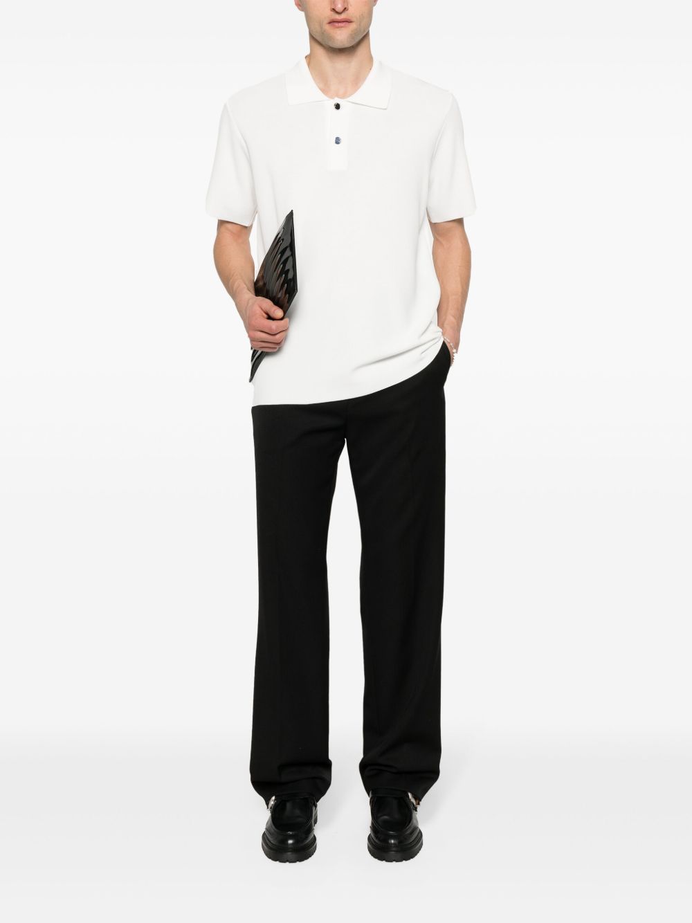 Men Regular-Fit & Straight Leg Pants Maison-Kitsune Jacquemus In Melo Straight Trousers Black