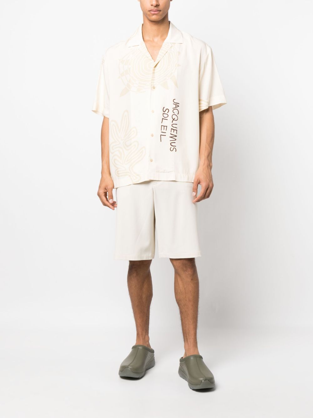 Men Bermuda Shorts Maison-Kitsune Jacquemus Le Short Meio Shorts Neutrals
