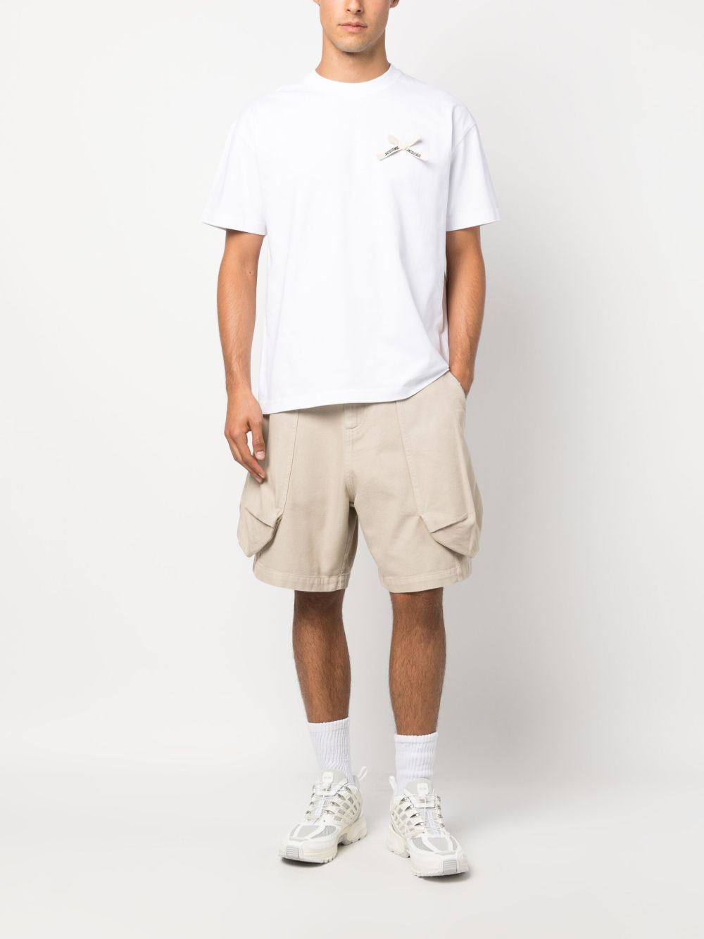Jacquemus Croissant Puffer Cargo Shorts Neutrals Maison-Kitsune Men Bermuda Shorts