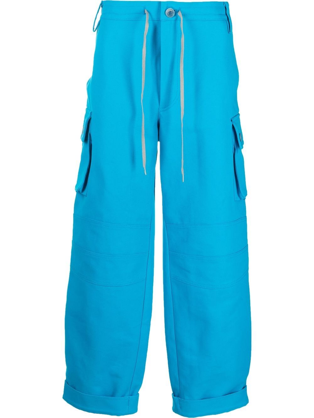 Men Regular-Fit & Straight Leg Pants Maison-Kitsune Jacquemus Giardino Cargo Trousers Blue