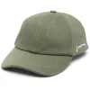 Maison-Kitsune Jacquemus Casquette embroidered-logo Cotton Cap Green Men Hats