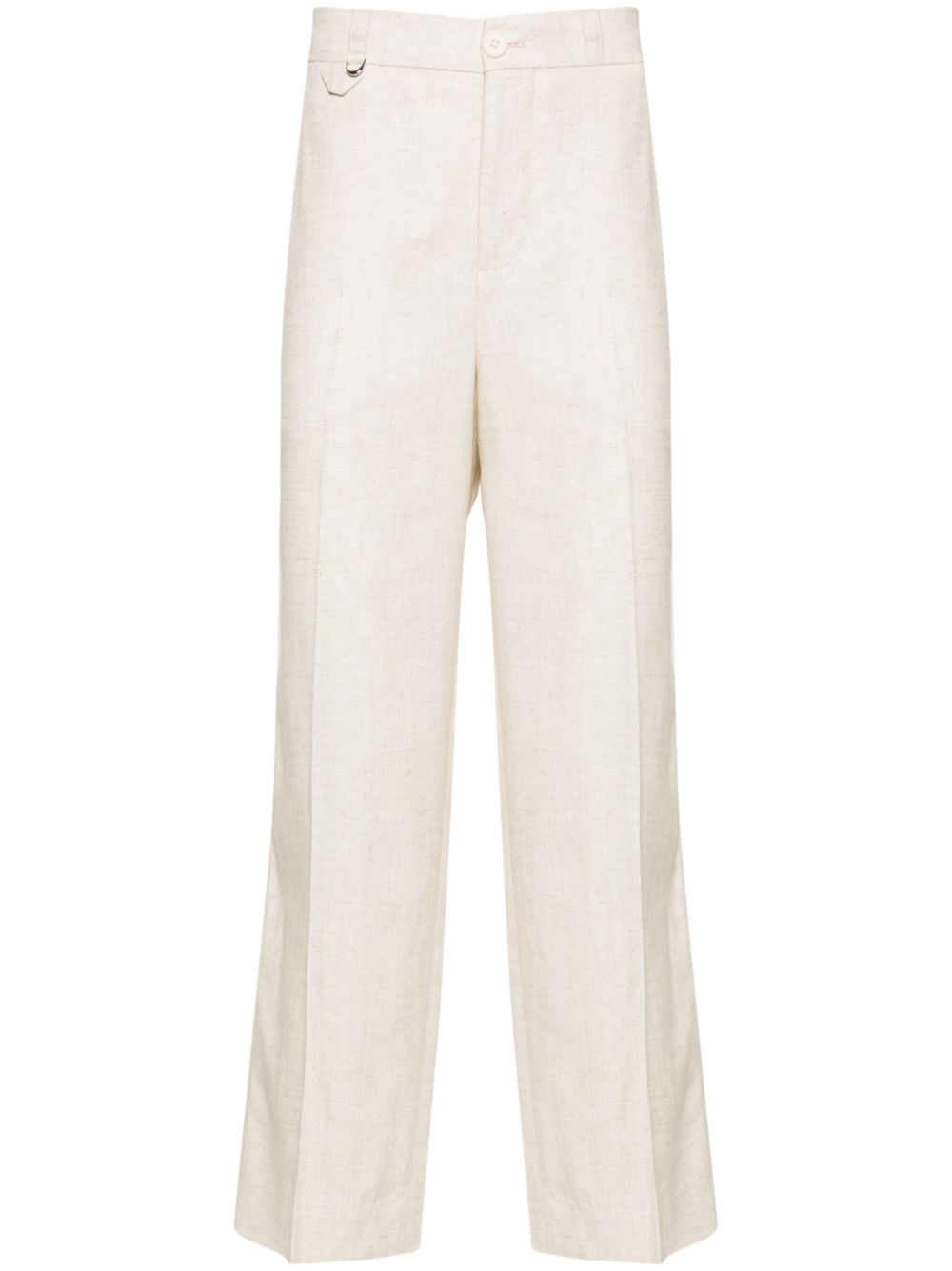 Maison-Kitsune Tailored Pants Men Jacquemus Le Pantalon Cabri Tailored Trousers Neutrals