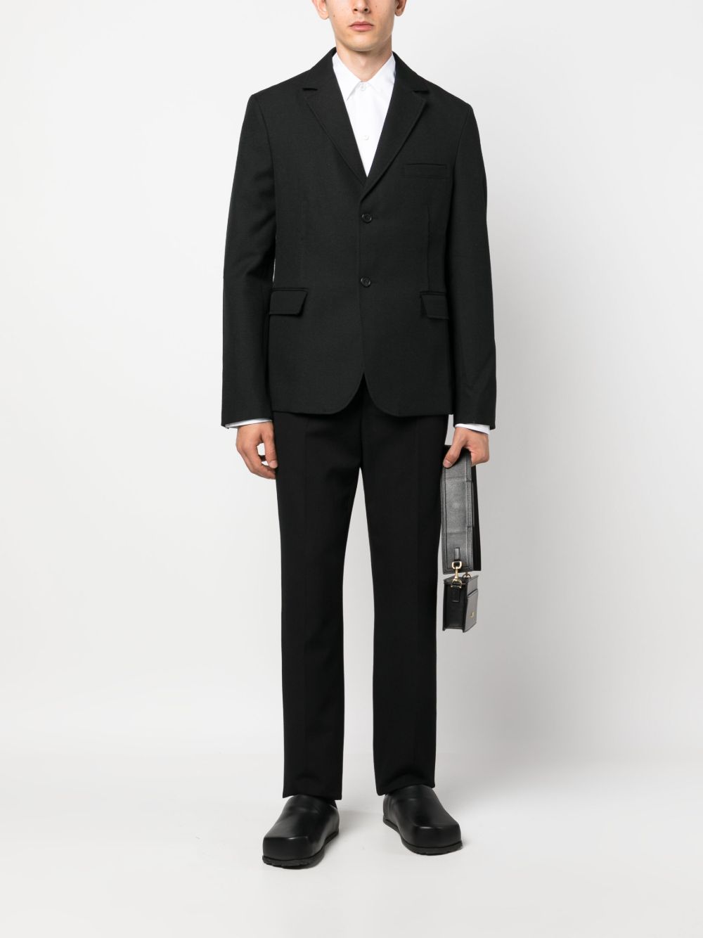 Jacquemus single-breasted virgin-wool Blazer Black Men Blazers Maison-Kitsune
