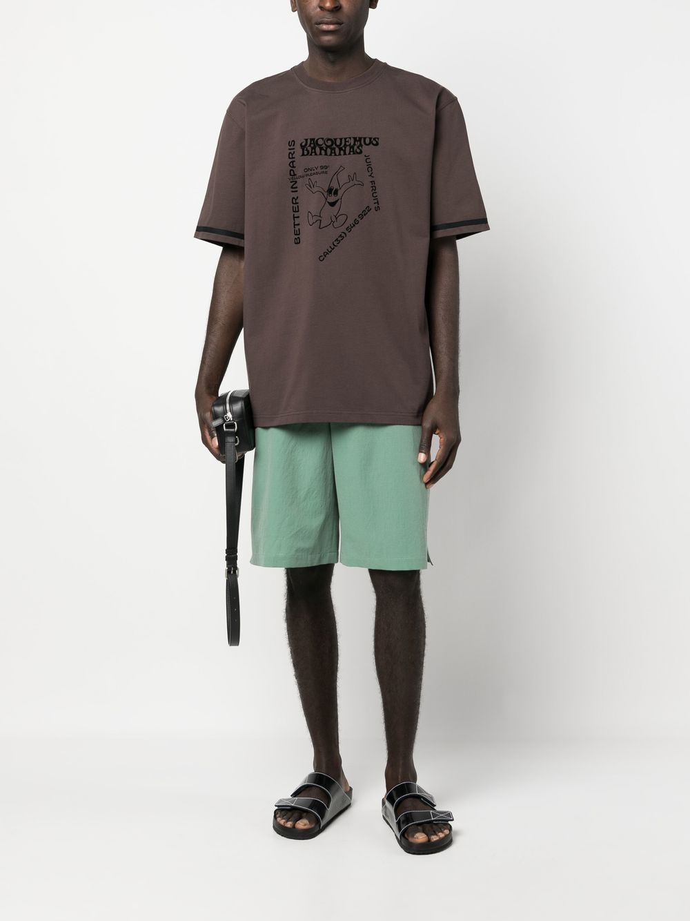Maison-Kitsune Bermuda Shorts Men Jacquemus Le Short Meio Belted Shorts Green