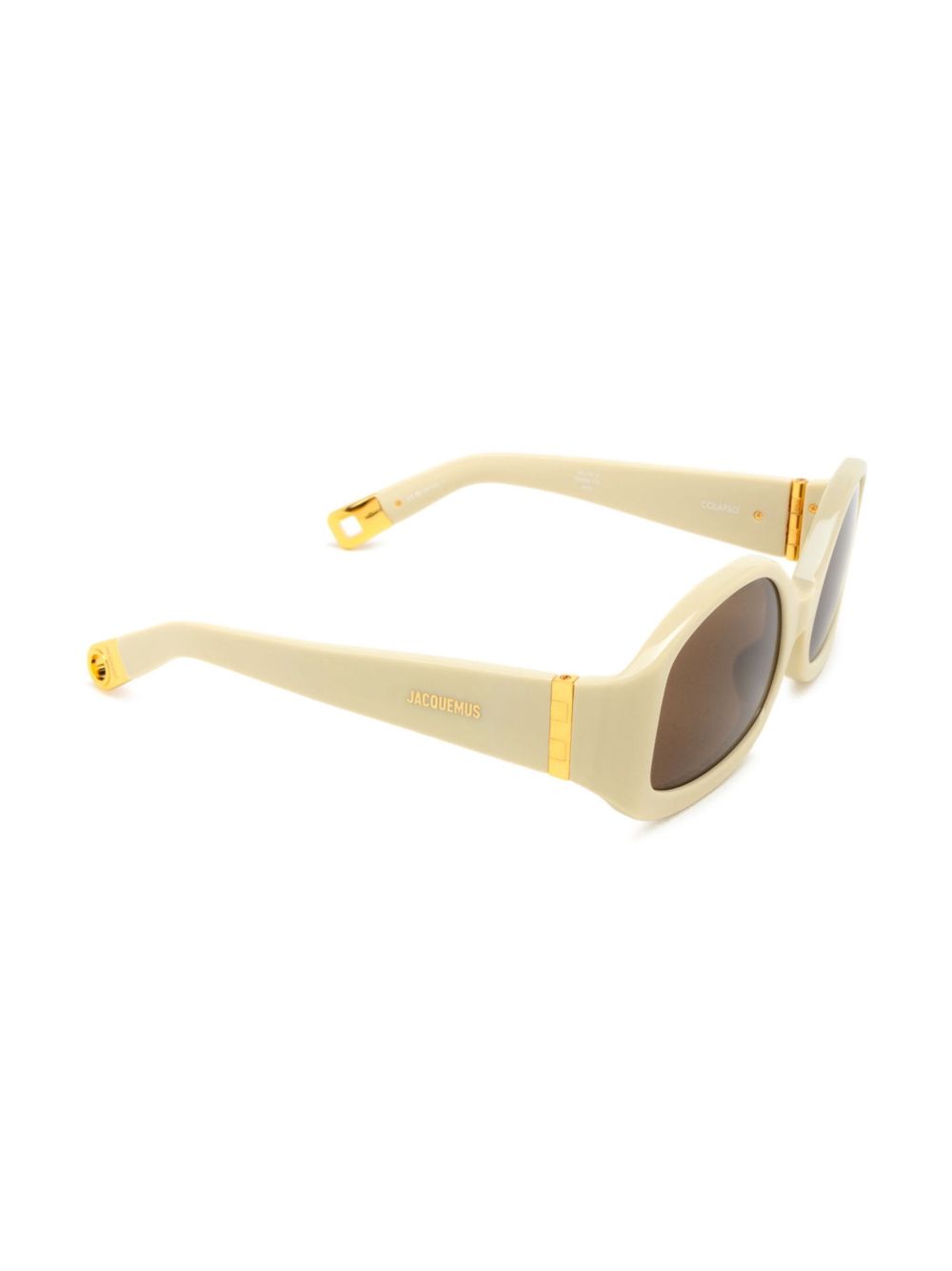 Jacquemus The Colapso Sunglasses Neutrals Men Sunglasses Maison-Kitsune