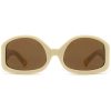 Jacquemus The Colapso Sunglasses Neutrals Men Sunglasses Maison-Kitsune
