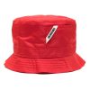 Maison-Kitsune Jacquemus Le Bob Ovalie Bucket Hat Red Men Hats