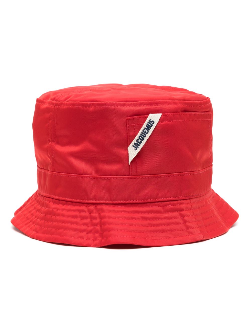 Maison-Kitsune Jacquemus Le Bob Ovalie Bucket Hat Red Men Hats