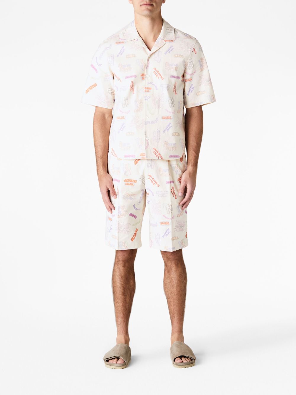 Maison-Kitsune Deck Shorts Men Jacquemus Le Short Rond Carré Shorts Neutrals