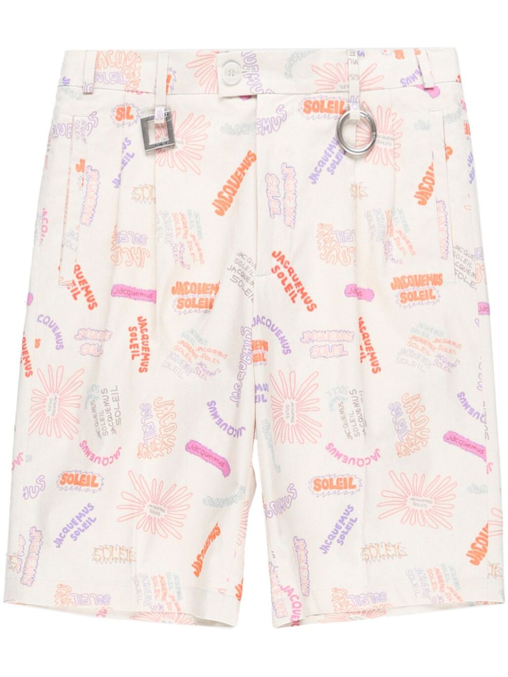 Maison-Kitsune Deck Shorts Men Jacquemus Le Short Rond Carré Shorts Neutrals