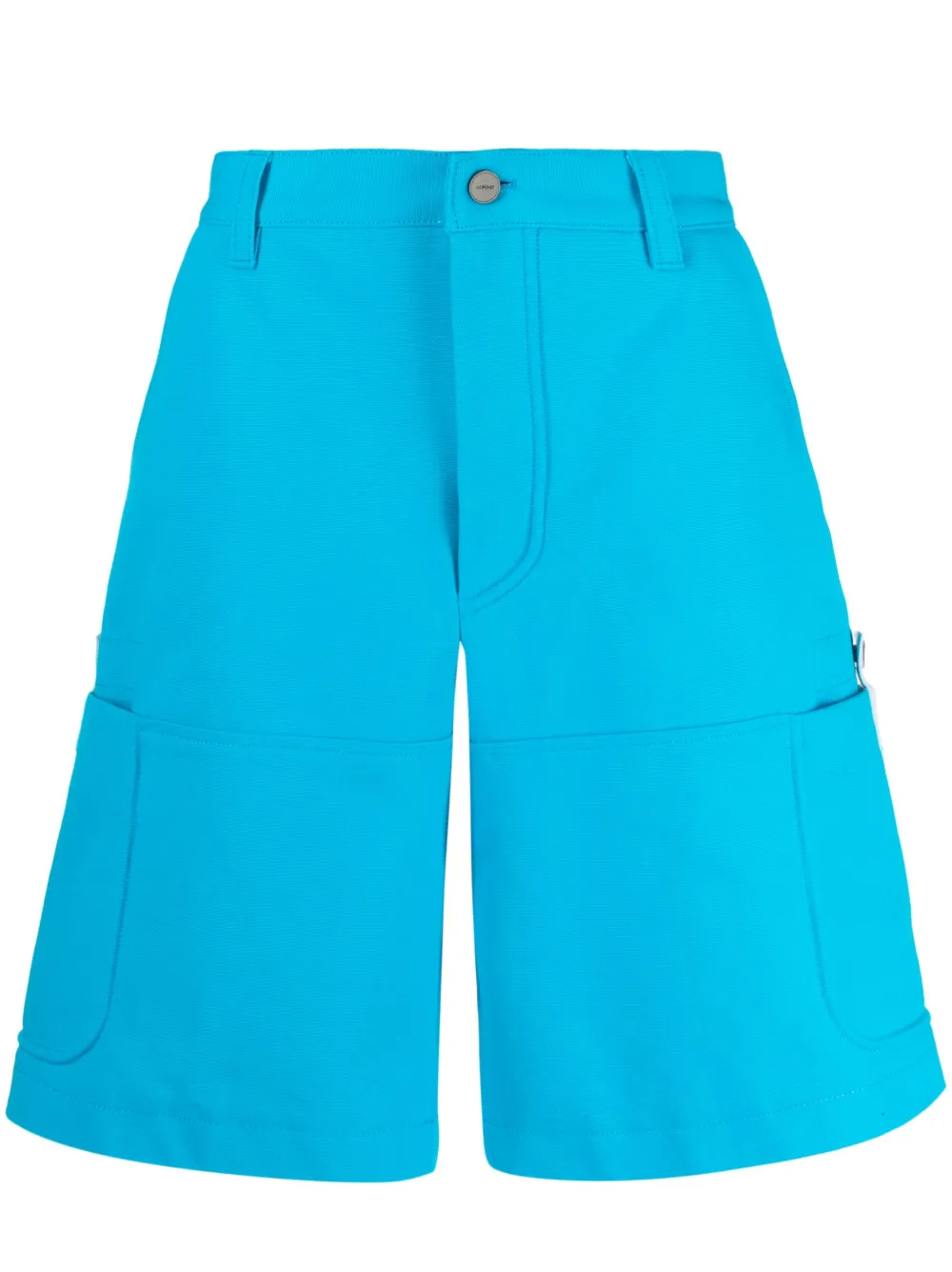 Jacquemus Cotton Cargo Shorts Blue Maison-Kitsune Men Cargo Shorts